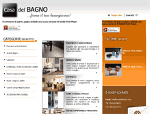 Tablet Screenshot of casadelbagno.com